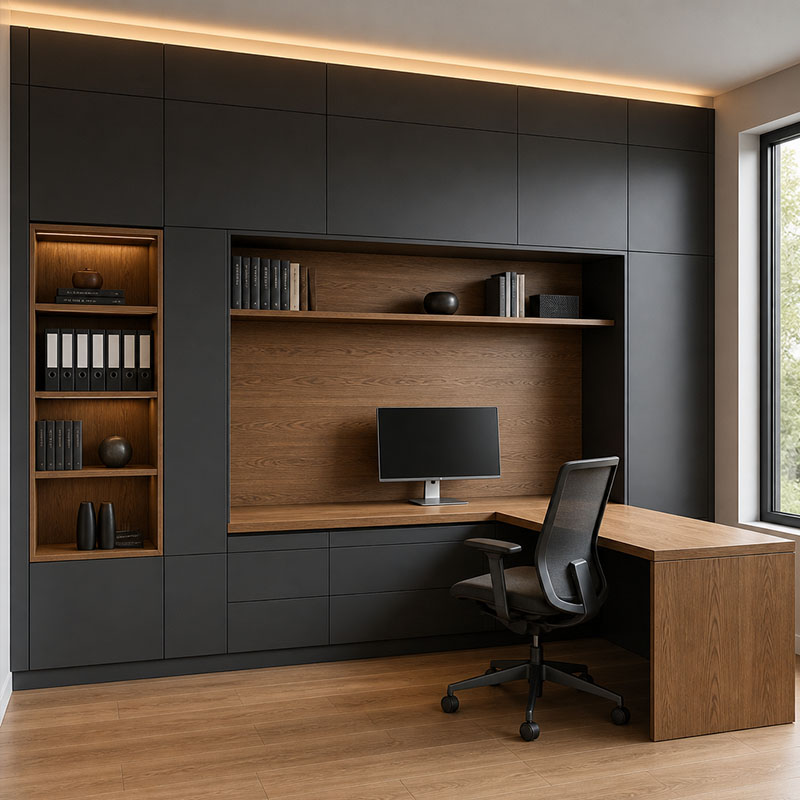 Cabinets de bureau sur mesure 
